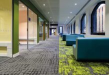 Interface’s modular flooring offers colours, patterns and textures