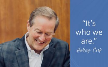 Halsey Cook, president and ceo for Milliken & Company