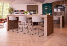 V4’s Natureffect Parquet was the perfect choice for Aston Martins show stand at Goodwood’s Festival of Speed!