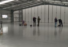 When painting takes the floor