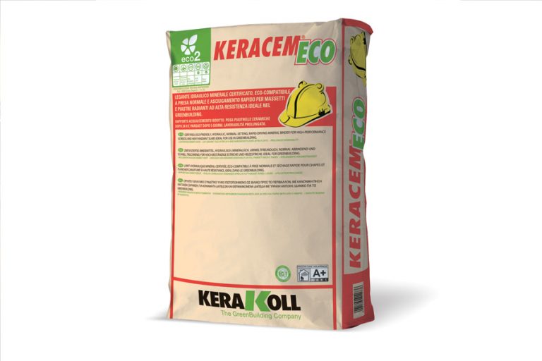 KERACEM Eco is a hydraulic binder for highperformance screeds and heat