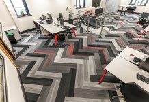 New homes carpeting selects Gradus Urban Myth, showcasing durable and modern flooring