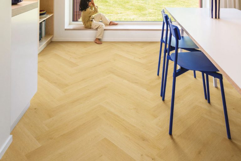‘Quick-Step Impressive: The first creak-free waterproof herringbone ...