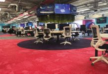 Stoneage carpet tiles specified for London office
