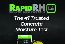 Thorough concrete moisture testing using rapid RH and the C555 concrete moisture meter