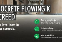 Flowcrete partners with Cemfloor ‘to launch next-generation Flowing K for high-performance screed’
