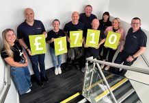 Kelmore team raises over £1,700 for local Children’s Hospice