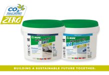 Floor installation covered with Ultrabond Zero Line adhesive duo