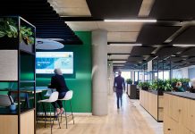 Blending carpet tile and LVT at Element Materials Technology